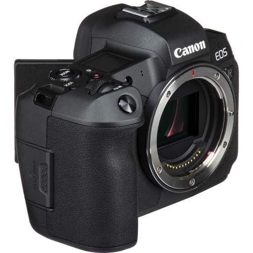 캐논 Canon?EOS R Mirrorless Digital Camera (Body Only) and Mount Adapter EF-EOS R kit Bundled with Deluxe Accessories Like Pro Microphone, High Speed Flash, 4-Pack Photo Editing Softwar