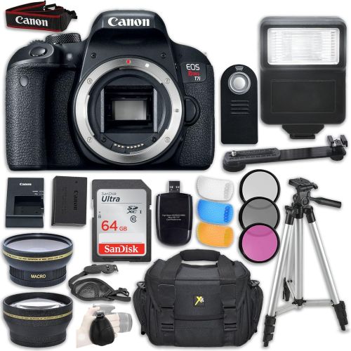 캐논 Canon EOS Rebel T7i DSLR Camera (Body Only) + Accessory Bundle