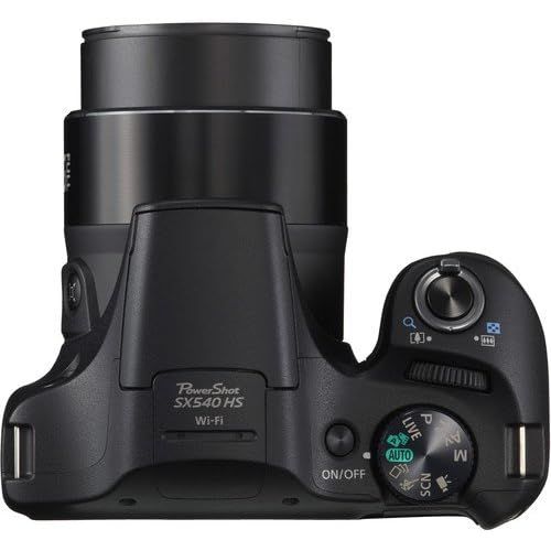 캐논 Canon PowerShot SX540 HS Digital Camera (1067C001) with Accessory Bundle Package SanDisk 32gb SD Card + Deluxe Cleaning Kit + 12 Tripod + More
