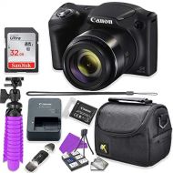 Canon PowerShot SX420 is Digital Camera (Black) Accessory Bundle with Flexible Spider Tripod, 32GB Memory, Camera Case and More.