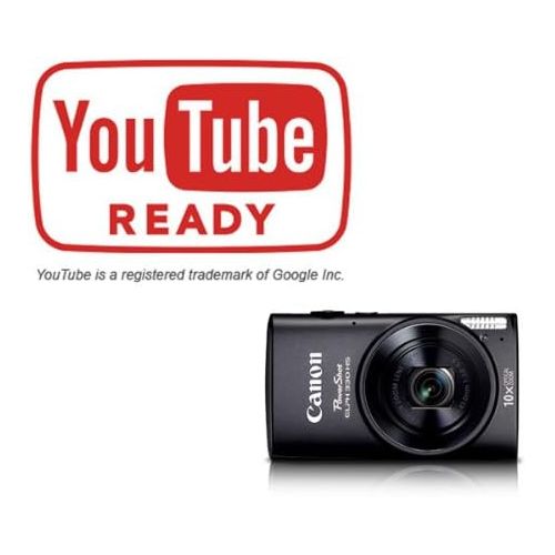 캐논 Canon PowerShot ELPH 330 12.1MP Digital Camera with 10x Optical Image Stabilized Zoom with 3-Inch LCD (Black)