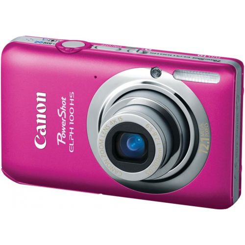 캐논 Canon PowerShot ELPH 100 HS 12.1 MP CMOS Digital Camera with 4X Optical Zoom (Pink)