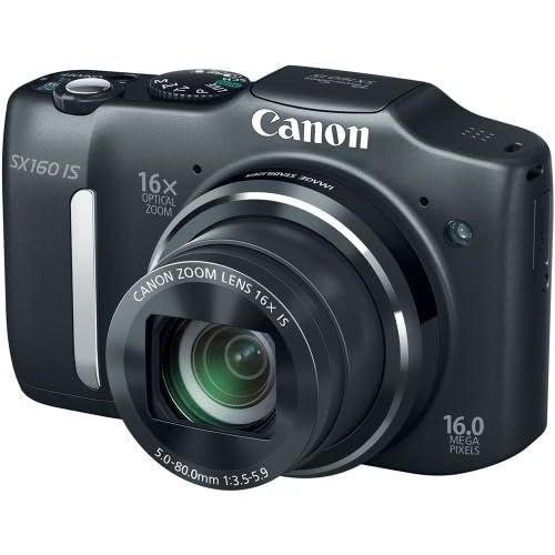 캐논 Canon PowerShot SX160 IS 16.0 MP Digital Camera (Old Model) with 16x Wide-Angle Optical Image Stabilized Zoom with 3.0-Inch LCD