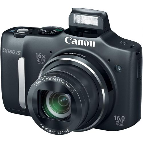 캐논 Canon PowerShot SX160 IS 16.0 MP Digital Camera (Old Model) with 16x Wide-Angle Optical Image Stabilized Zoom with 3.0-Inch LCD