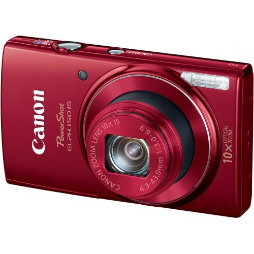 캐논 Canon PowerShot ELPH 150 IS Digital Camera (Red)