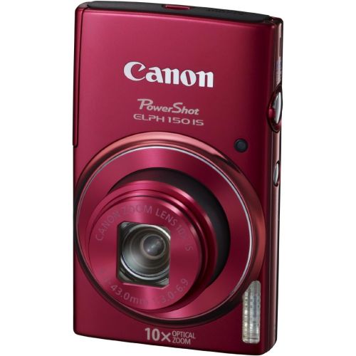 캐논 Canon PowerShot ELPH 150 IS Digital Camera (Red)