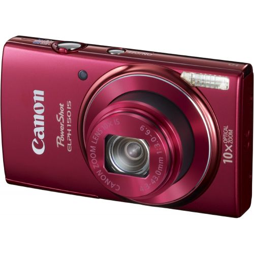 캐논 Canon PowerShot ELPH 150 IS Digital Camera (Red)