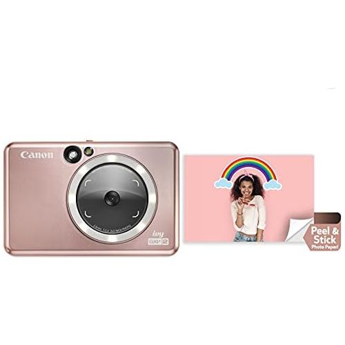 캐논 Canon IVY CLIQ+2 Instant Camera Printer, Smartphone Printer, Rose Gold (4519C001)