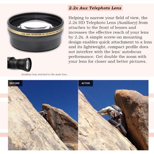 캐논 Canon EOS Rebel T7 DSLR Camera with 18-55mm is Lens Bundle + Speedlight TTL Flash + 32GB Memory + Filters + Monopod + Spider Tripod + Professional Bundle