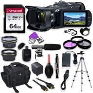 Canon Vixia HF G50 UHD 4K Camcorder with Premium Accessory Kit Including Padded Bag, Microphone, Filters & 64GB High Speed U3 Memory