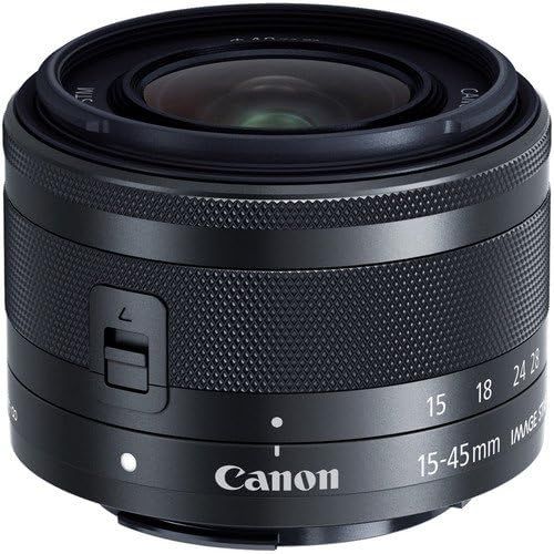 캐논 Canon EOS M100 Mirrorless Digital Camera (Black) Bundle with Canon EF-M 15-45mm f/3.5-6.3 is STM Lens, 2pc SanDisk 32GB Cards and Accessory Kit.