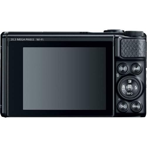캐논 Canon PowerShot SX740 HS Digital Camera (Black) with 64 GB Card + LED Compact On-Camera Light + Premium Camera Case + 2 Batteries + Tripod