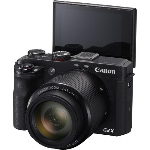 캐논 Canon PowerShot G3 X Digital Camera w/ 1-Inch Sensor and 25x Optical Zoom - Wi-Fi & NFC Enabled (Black)