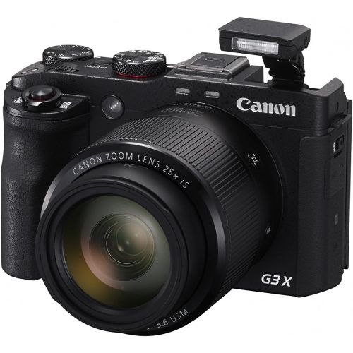 캐논 Canon PowerShot G3 X Digital Camera w/ 1-Inch Sensor and 25x Optical Zoom - Wi-Fi & NFC Enabled (Black)