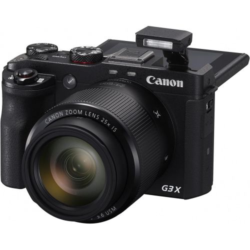 캐논 Canon PowerShot G3 X Digital Camera w/ 1-Inch Sensor and 25x Optical Zoom - Wi-Fi & NFC Enabled (Black)