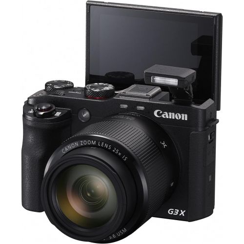 캐논 Canon PowerShot G3 X Digital Camera w/ 1-Inch Sensor and 25x Optical Zoom - Wi-Fi & NFC Enabled (Black)