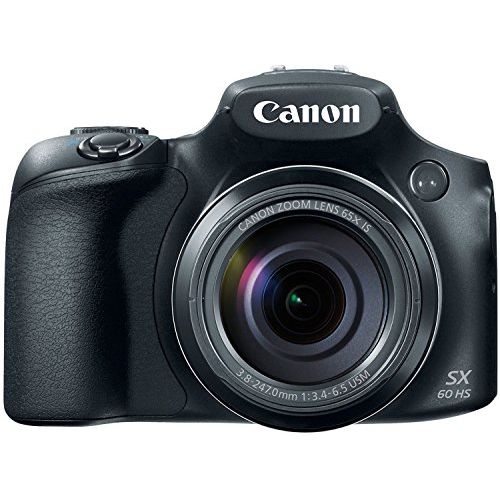 캐논 Canon Powershot SX60 16.1MP Digital Camera 65x Optical Zoom Lens 3-inch LCD Tilt Screen (Black)