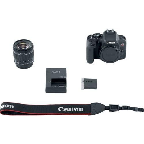 캐논 Canon EOS Rebel T7i DSLR Camera with 18-55mm Lens Bundle + Canon EF 75-300mm III Lens, Canon 50mm f/1.8, 500mm Lens & 650-1300mm Lens + Backpack + 64GB Memory + Monopod + Professio