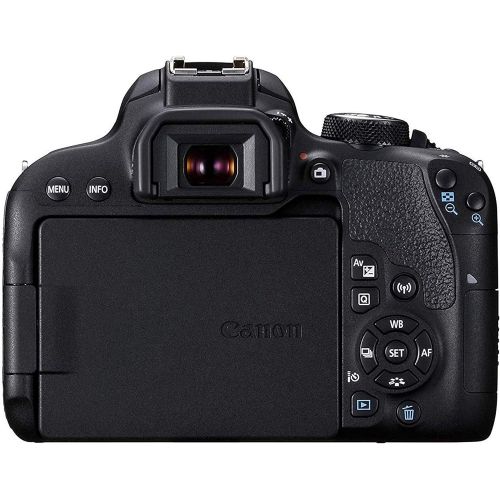 캐논 Canon EOS 800D / Rebel T7i w/Canon EF-S 18-55mm F/4-5.6 is STM Zoom Lens & Professional Accessory Bundle W/ 128GB Memory Card & Back-Pack Case & Spare Battery & More