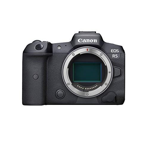 캐논 Canon EOS R5 Full-Frame Mirrorless Camera with 8K Video, 45 Megapixel Full-Frame CMOS Sensor, DIGIC X Image Processor, Dual Memory Card Slots, and Up to 12 fps Mechnical Shutter, B