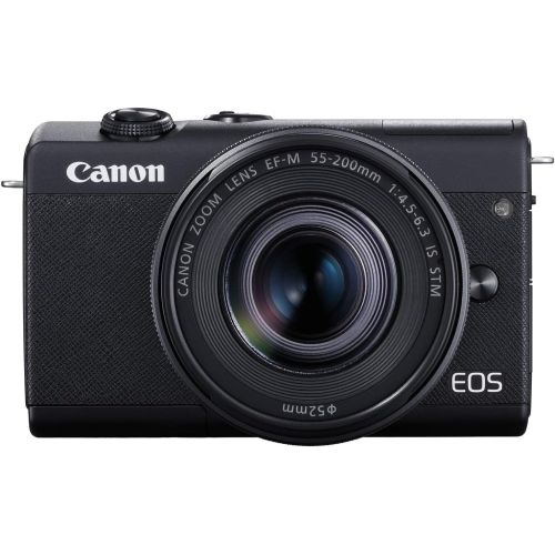 캐논 Canon EOS M200 Compact Mirrorless Digital Vlogging Camera with EF-M 15-45mm lens, Vertical 4K Video Support, 3.0-inch Touch Panel LCD, Built-in Wi-Fi, and Bluetooth Technology, Bla