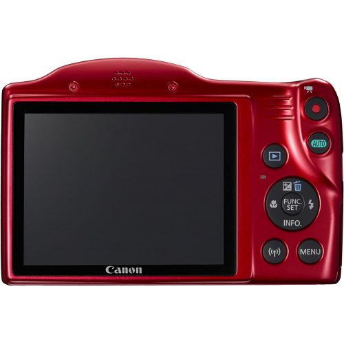 캐논 Canon PowerShot SX420 Digital Camera w/ 42x Optical Zoom - Wi-Fi & NFC Enabled (Red)