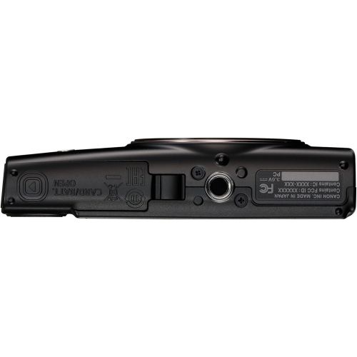 캐논 Canon PowerShot ELPH 360 Digital Camera w/ 12x Optical Zoom and Image Stabilization - Wi-Fi & NFC Enabled (Black)