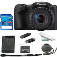 Canon PowerShot SX420 Digital Camera w/ 42x Optical Zoom - Wi-Fi & NFC Enabled (Black) - Deal-Expo Bundle