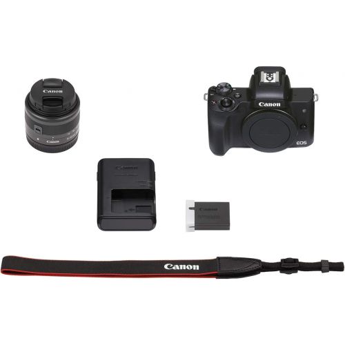 캐논 Canon EOS M50 Mark II + EF-M 15-45mm is STM Kit Black