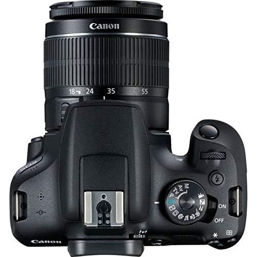 캐논 Canon EOS 2000D (Rebel T7) DSLR Camera with EF-S 18-55mm f/3.5-5.6 DC III Lens - Ultimate Accessory Bundle Includes: 2X SanDisk Ultra 32GB (64GB) SD Card, Extra LP-E10 Battery, Cas