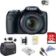 Canon Powershot SX530 HS 16MP Wi-Fi Super-Zoom Digital Camera 50x Optical Zoom Ultimate Bundle Includes Deluxe Camera Bag, 32GB Memory Cards, Extra Battery, Tripod, Card Reader, HD