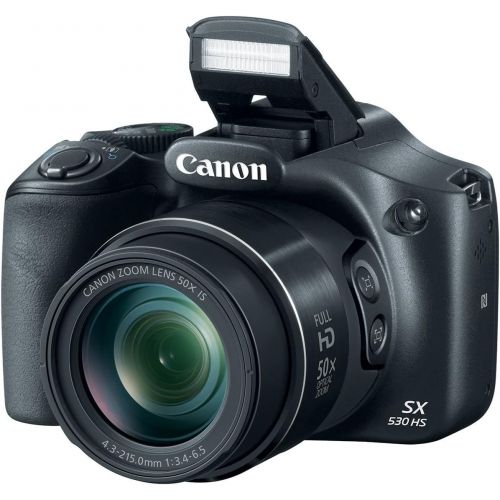 캐논 Canon Powershot SX530 HS 16MP Wi-Fi Super-Zoom Digital Camera 50x Optical Zoom Ultimate Bundle Includes Deluxe Camera Bag, 32GB Memory Cards, Extra Battery, Tripod, Card Reader, HD