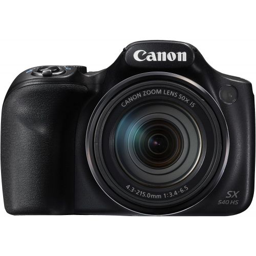 캐논 Canon PowerShot SX540 HS Digital Camera w/ 50x Optical Zoom - Wi-Fi & NFC Enabled (Black), 1 - 1067C001