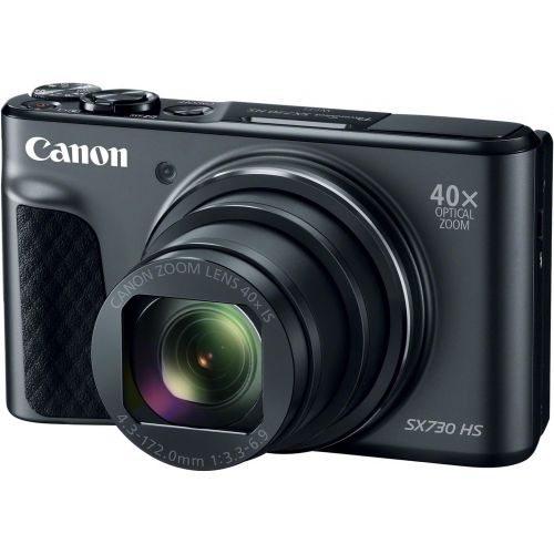 캐논 Canon PowerShot SX730 Digital Camera w/40x Optical Zoom & 3 Inch Tilt LCD - Wi-Fi, NFC, & Bluetooth Enabled (Black)