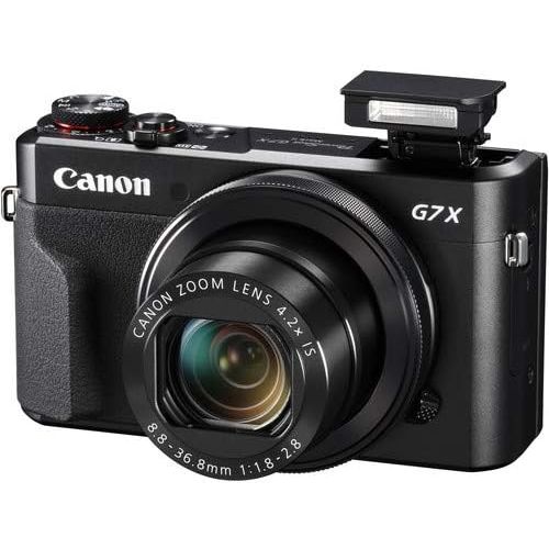 캐논 Canon PowerShot G7 X Mark II Digital Camera with Wi-Fi and 4.2X Optical Zoom (Black) + Pixibytes Pro Bundle