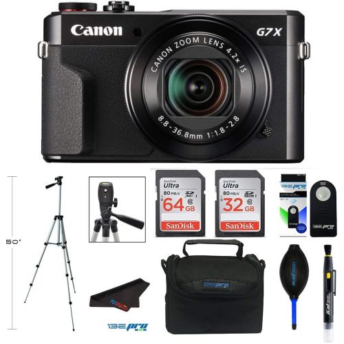 캐논 Canon PowerShot G7 X Mark II Digital Camera with Wi-Fi and 4.2X Optical Zoom (Black) + Pixibytes Pro Bundle