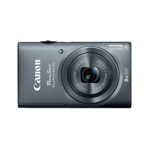 캐논 Canon PowerShot ELPH 130 IS 16.0 MP Digital Camera with 8x Optical Zoom 28mm Wide-Angle Lens and 720p HD Video Recording (Gray) (OLD MODEL)