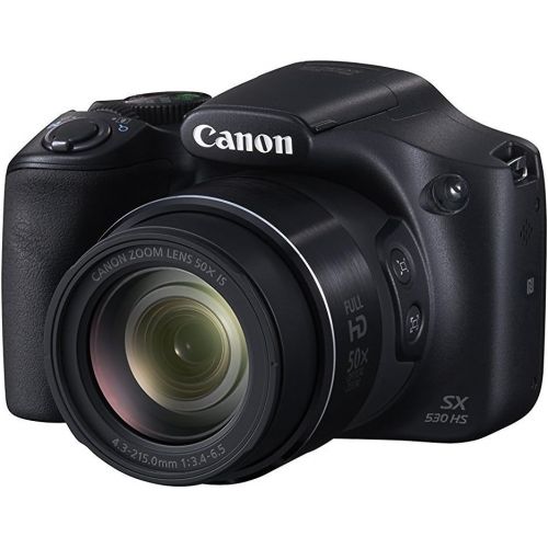 캐논 Canon PowerShot SX530 Digital Camera w/ 50X Optical Zoom - Wi-Fi & NFC Enabled (Black)