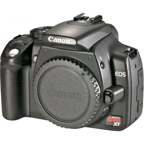캐논 Canon Digital Rebel XT DSLR Camera with EF-S 18-55mm f3.5-5.6 Lens (Black) (OLD MODEL)