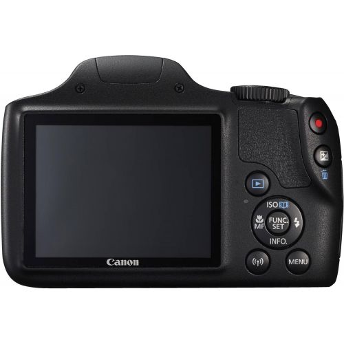 캐논 Panasonic Canon PowerShot SX540 HS Wi-Fi Digital Camera with 32GB Card + Case + Flash + Battery & Charger + Tripod + Kit