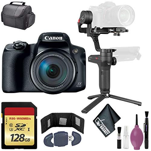 캐논 Zhiyun-Tech WEEBILL LAB Handheld Stabilizer - Canon PowerShot SX70 HS Digital Camera International - 128GB Case