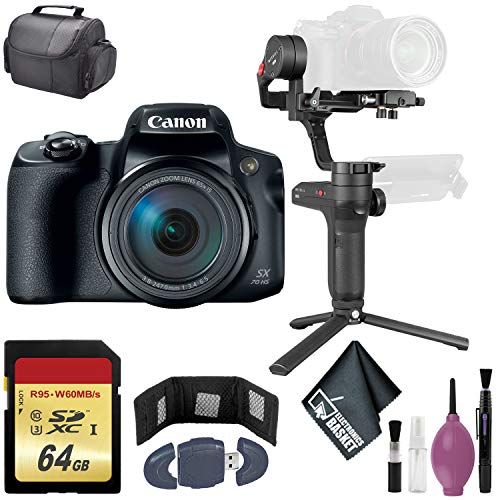 캐논 Zhiyun-Tech WEEBILL LAB Handheld Stabilizer - Canon PowerShot SX70 HS Digital Camera International - 64GB Case