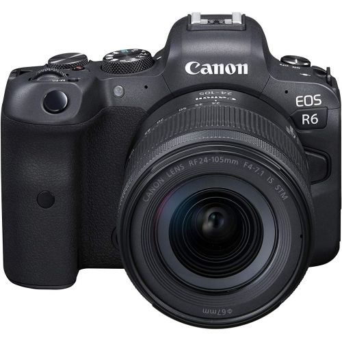 캐논 Canon EOS R6 Full-Frame Mirrorless Camera + RF24-105mm F4-7.1 is STM Lens Kit, Black (4082C022)