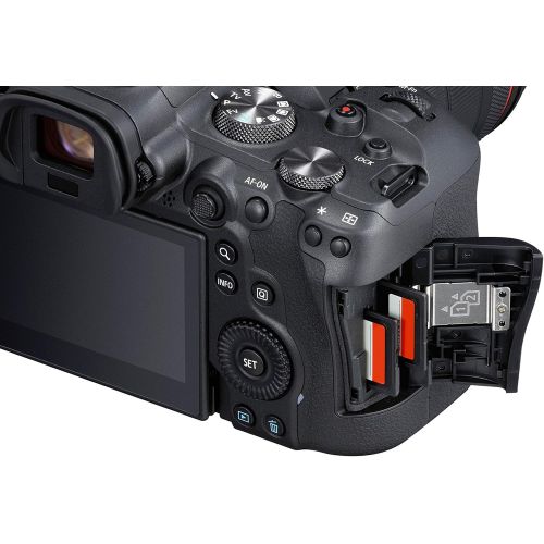 캐논 Canon EOS R6 Full-Frame Mirrorless Camera + RF24-105mm F4-7.1 is STM Lens Kit, Black (4082C022)
