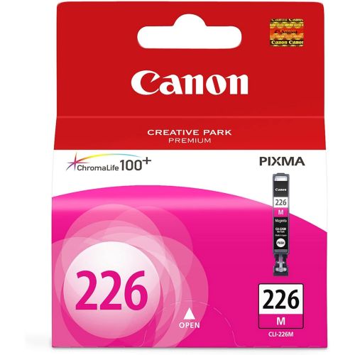 캐논 Canon CLI-226 Magenta Ink Tank Compatible to iP4820, MG5220, MG5120, MG8120, MG6120, MX882, iX6520, iP4920, MG5320, MG6220, MG8220, MX892