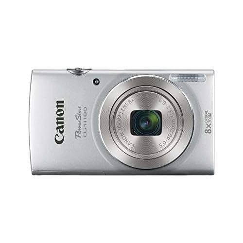 캐논 Canon PowerShot ELPH 180 Digital Camera w/ Image Stabilization and Smart AUTO Mode (Silver), 0.90in. x 3.70in. x 2.10in. - 1093C001