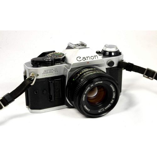 캐논 [아마존베스트]Vintage Canon AE-1 Program 35mm SLR Camera with 50mm 1:1.8 Lens