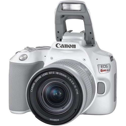 캐논 [아마존베스트]Canon EOS REBEL SL3 Digital SLR Camera with EF-S 18-55mm Lens Kit, Built-in Wi-Fi, Dual Pixel CMOS AF and 3.0 inch Vari-angle Touch Screen, White