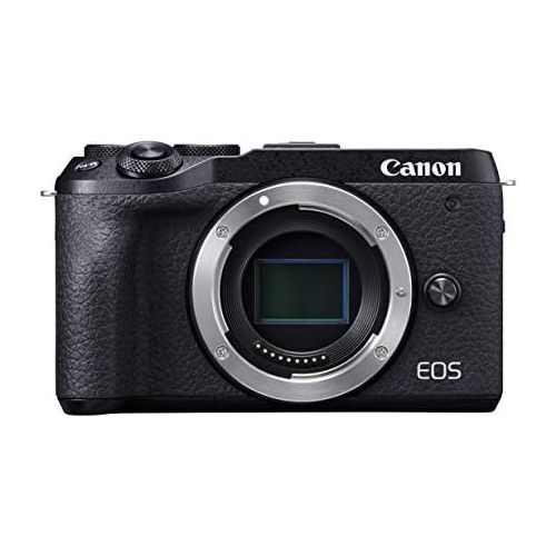 캐논 [아마존베스트]Canon Mirrorless Camera [EOS M6 Mark II] (Body) for Vlogging|CMOS (APS-C) Sensor| Dual Pixel CMOS Auto Focus| Wi-Fi |Bluetooth and 4K Video, Black