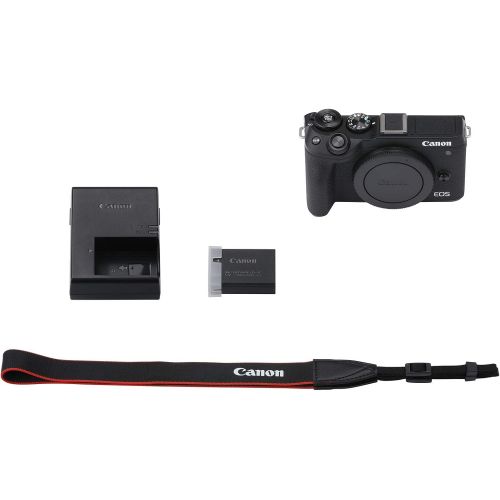 캐논 [아마존베스트]Canon Mirrorless Camera [EOS M6 Mark II] (Body) for Vlogging|CMOS (APS-C) Sensor| Dual Pixel CMOS Auto Focus| Wi-Fi |Bluetooth and 4K Video, Black